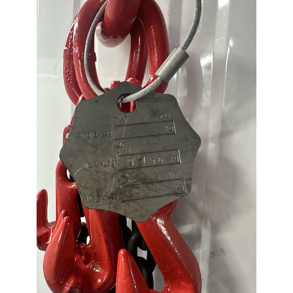 3.15 Tonne Chainsling 4 legs, latch hook with shorteners