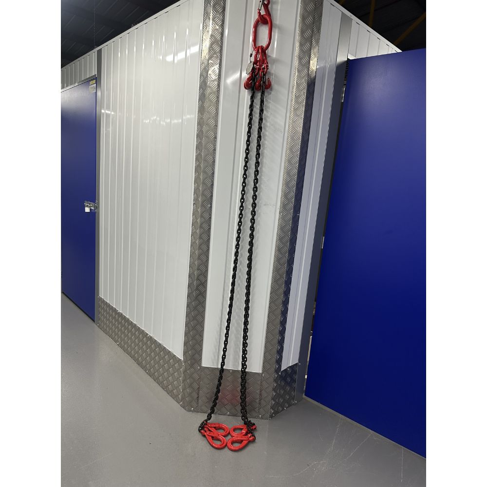 3.15 Tonne Chainsling 4 legs, safety hook with shorteners
