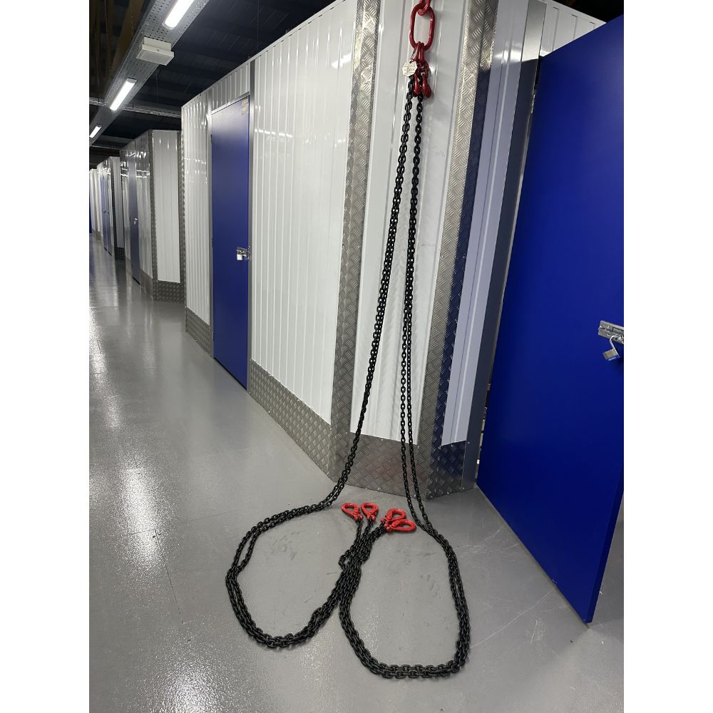 3.15 Tonne Chainsling 4 legs, safety hook with shorteners