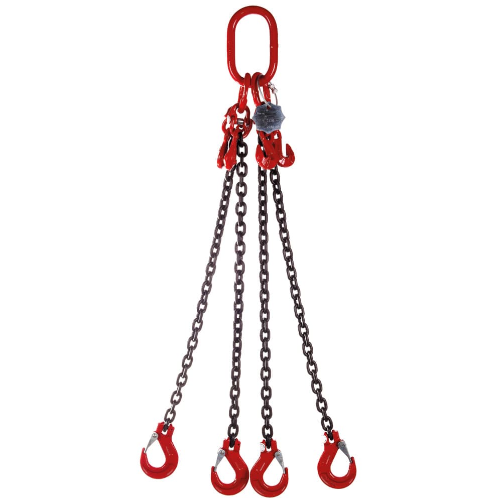 Grade 80 four leg 8MM sliding hook chain sling