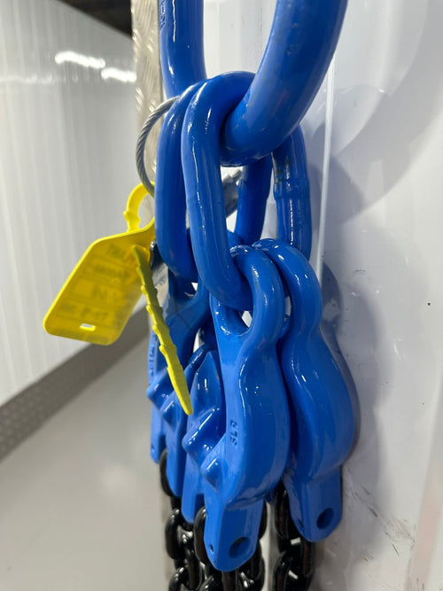 6mtr x4 leg 13mm Lifting Chain Sling 14.1 tonne with Shortners and Loler cert