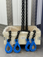 6mtr x4 leg 10mm Lifting Chain Sling 8.4 tonne with Shortners and Loler cert