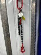 Single Leg Lifting Chain Sling SWL 1.5T 1mtr EWL 7mm chain With Loler cert