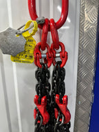 6mtr x4 leg G80 13mm Lifting Chain Sling 11.2 ton with Shortners and Loler cert