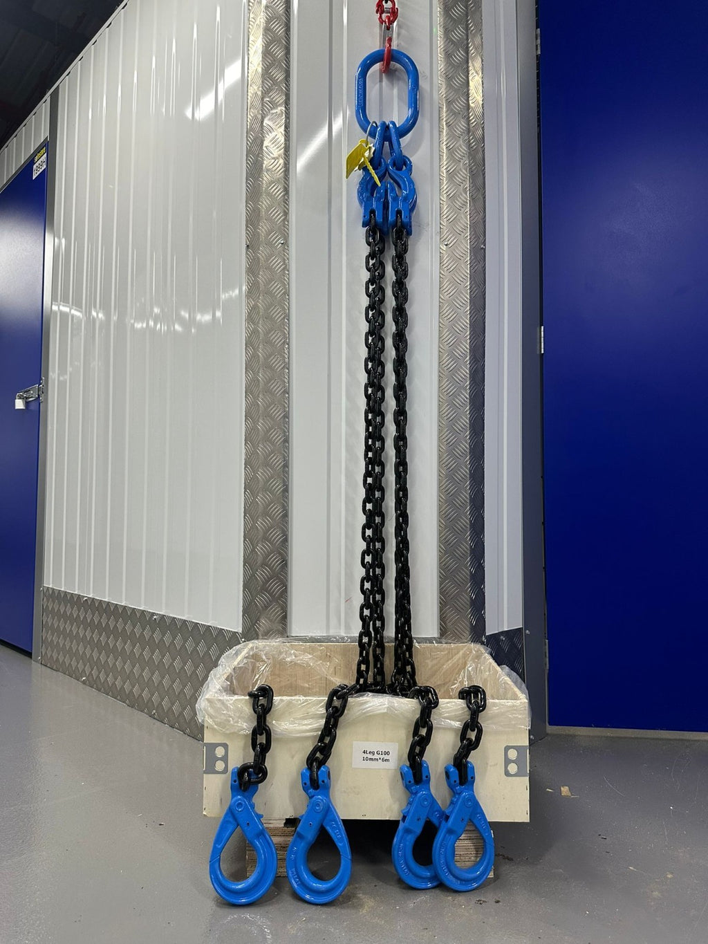 6mtr x4 leg 10mm Lifting Chain Sling 8.4 tonne with Shortners and Loler cert