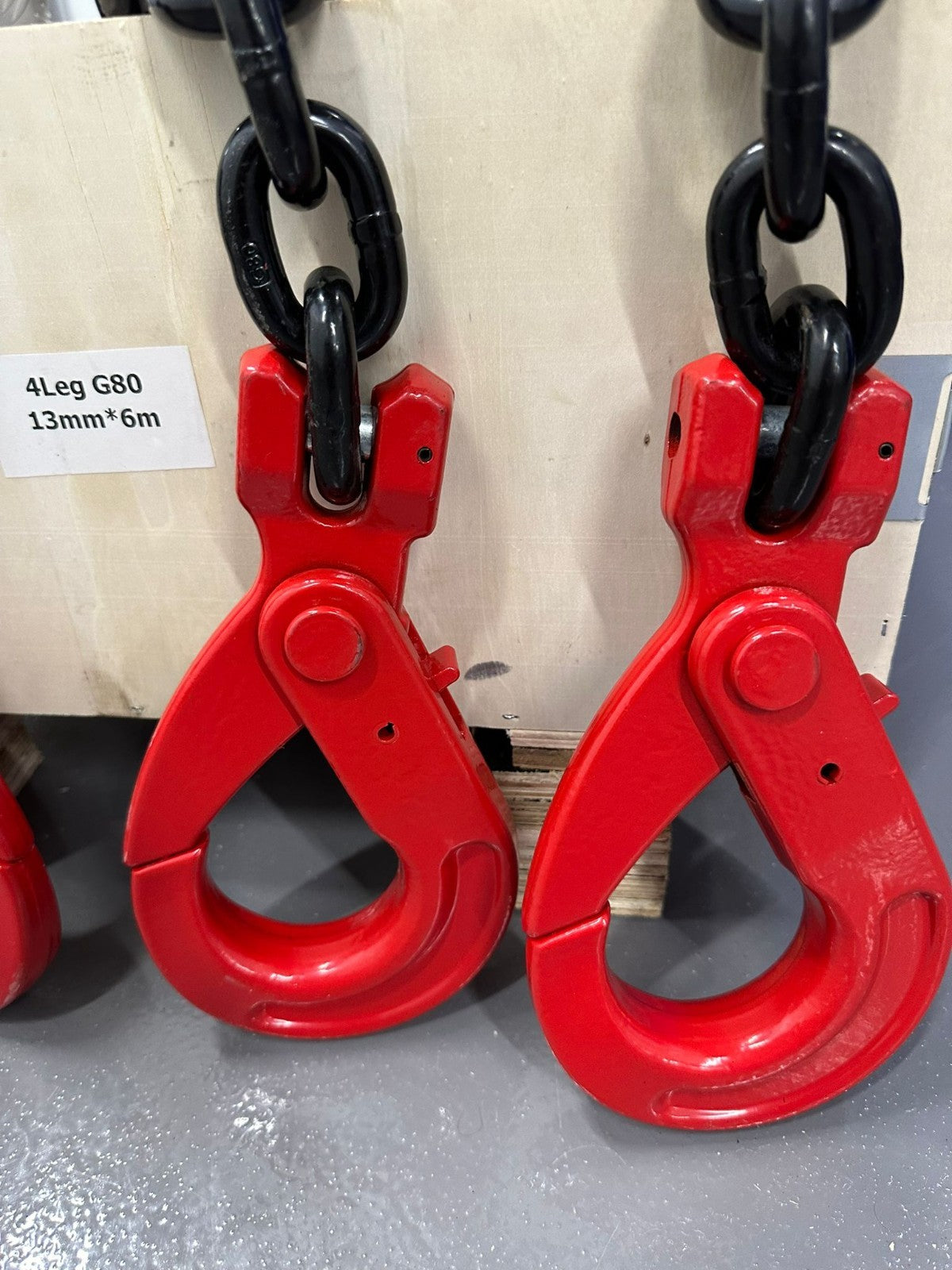 6mtr x4 leg G80 13mm Lifting Chain Sling 11.2 ton with Shortners and Loler cert