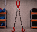 2.1 Tonne 1m Chainsling 2 legs, latch hook with shorteners