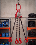 6.7 Tonne 6m Chainsling 4 legs, safety hook with shorteners