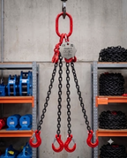 4.25 Tonne Chainsling 4 legs, latch hook with shorteners