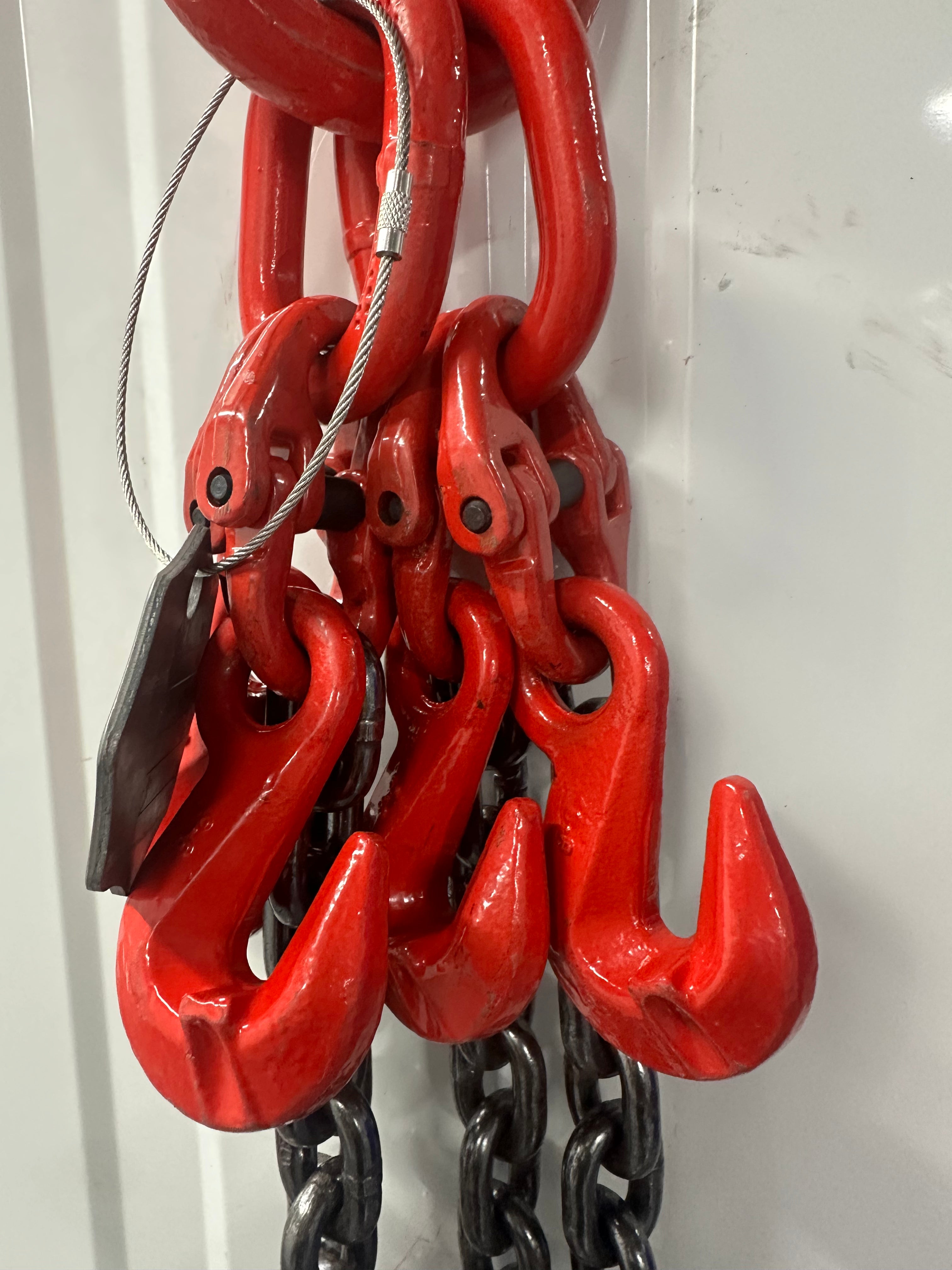 4.25 Tonne Chainsling 4 legs,  Safety hook with shorteners