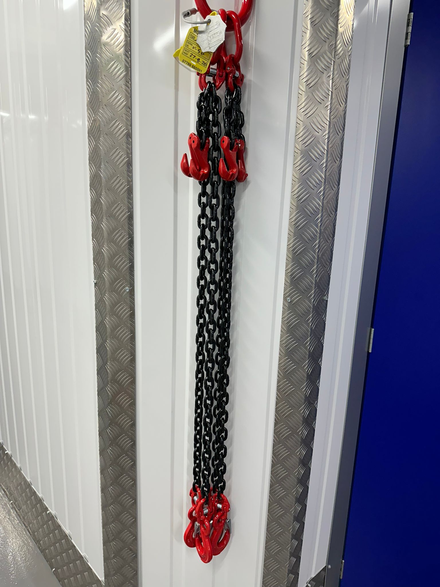 Grade 80 four leg 8MM sliding hook chain sling