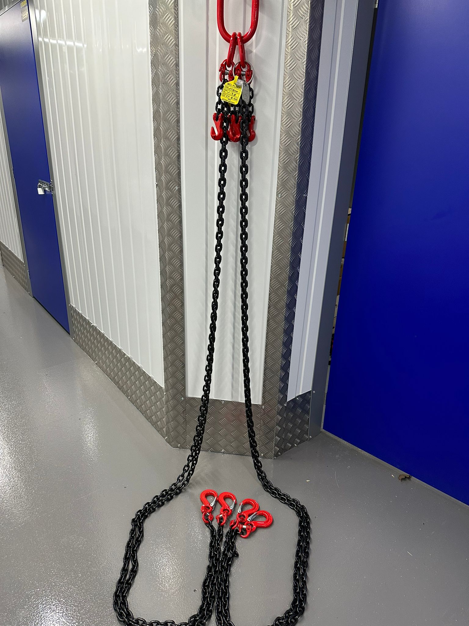 Grade 80 four leg 8MM sliding hook chain sling