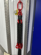 3.15 Tonne Chainsling 4 legs, safety hook with shorteners