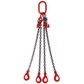 6.7 Tonne 6m Chainsling 4 legs, safety hook with shorteners