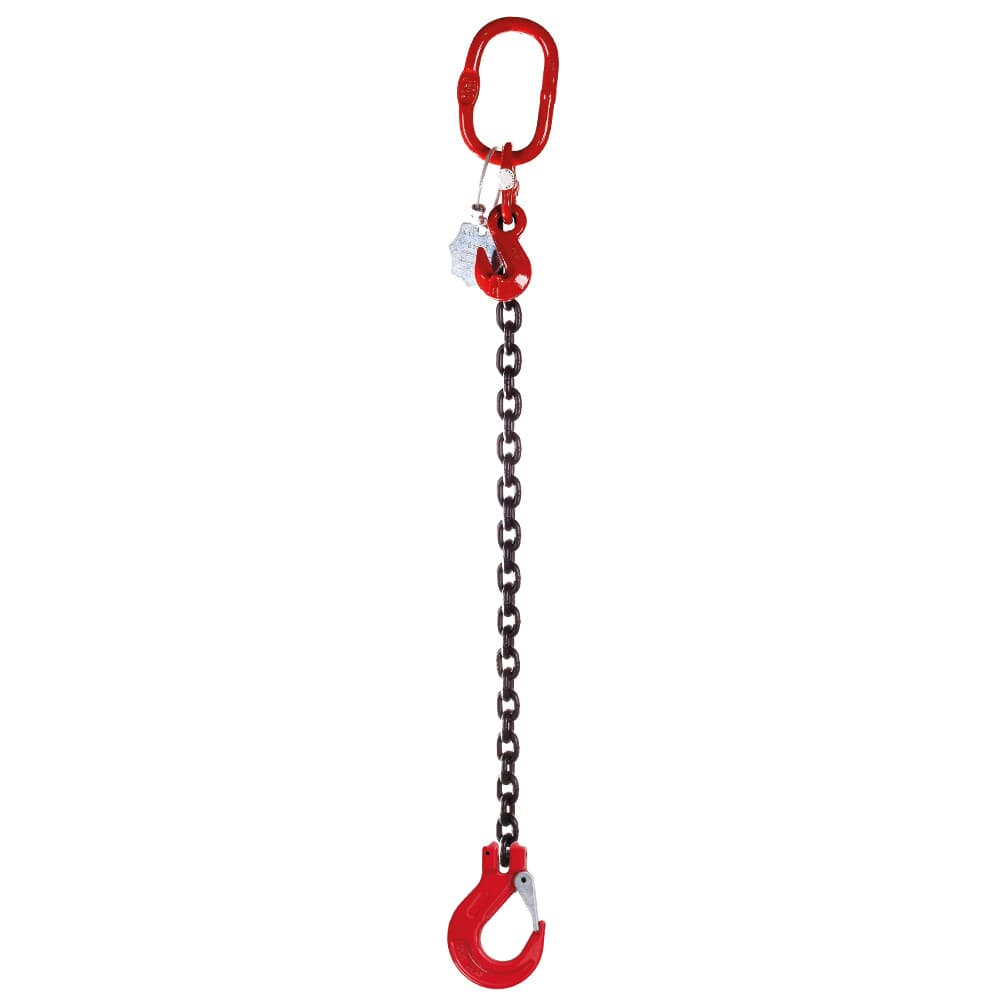 1.5 Tonne 1m Chainsling 1 leg, latch hook with shorteners