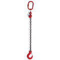 1.5 Tonne 1m Chainsling 1 leg, latch hook with shorteners